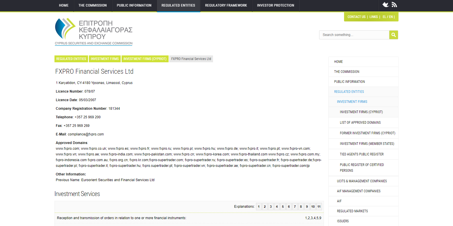 FxPro CySEC Regulation FxPro CySEC Regulation